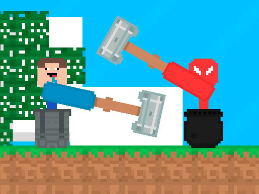 Stickman vs Noob Hammer Play Free Online Game